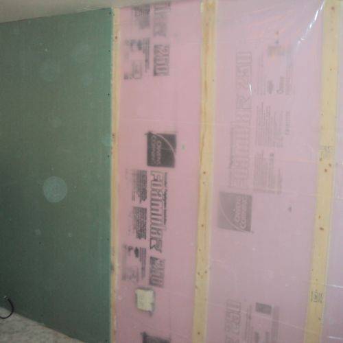 Basement solutions- install polystyrene insulation