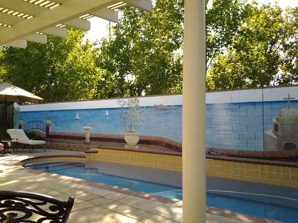 How about an ocean view instead of a block wall?