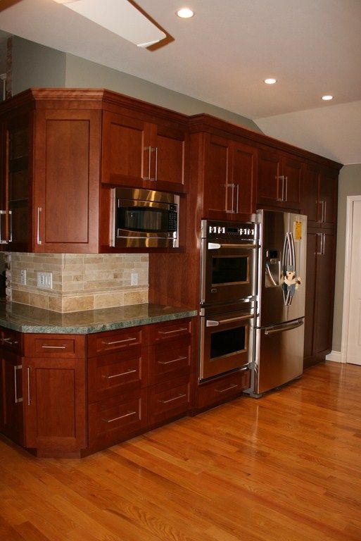 Left side includes a full-size pantry (48" wide), 