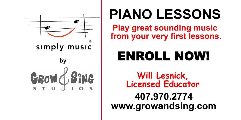 Enroll in Simply Music Piano Lessons today!