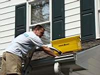 Gutter cleaning.