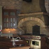 Lovely stone look via faux finish