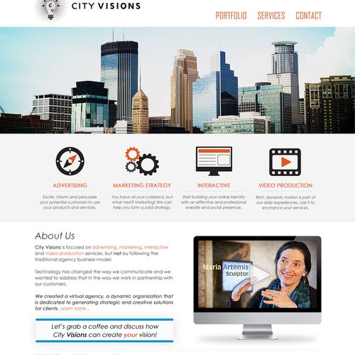Concept design for a recently launched website for