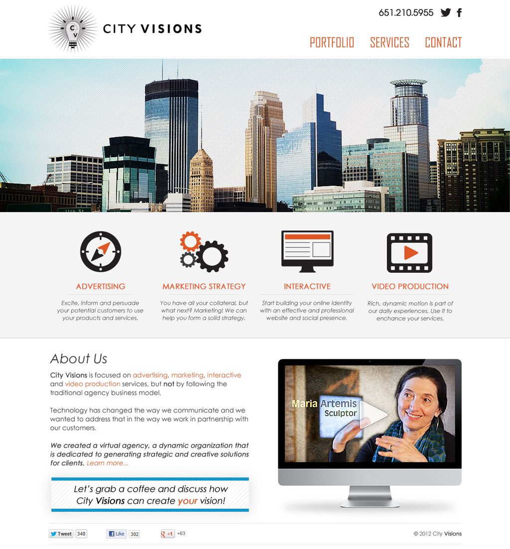 Concept design for a recently launched website for