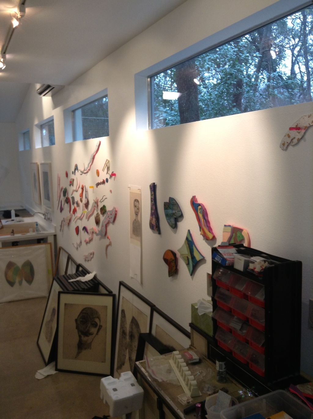 Interior of Texas Studio track and recessed light 