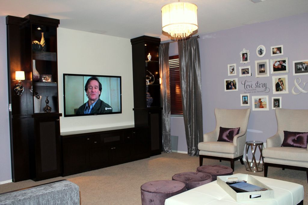 Fishel family room- Custom entertainment unit desi