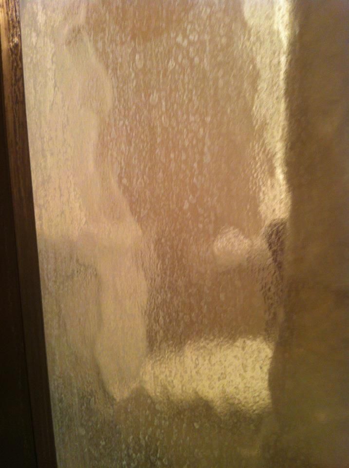 Before with hard water build up.  Product is speci