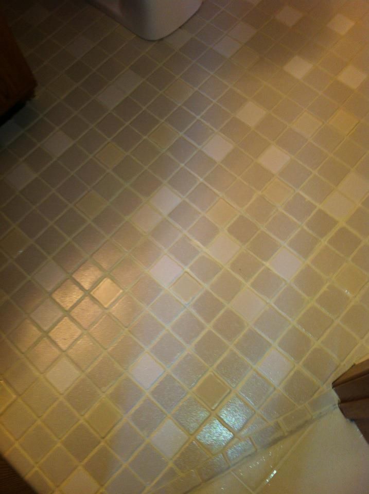 After with grout cleaning and coloring.