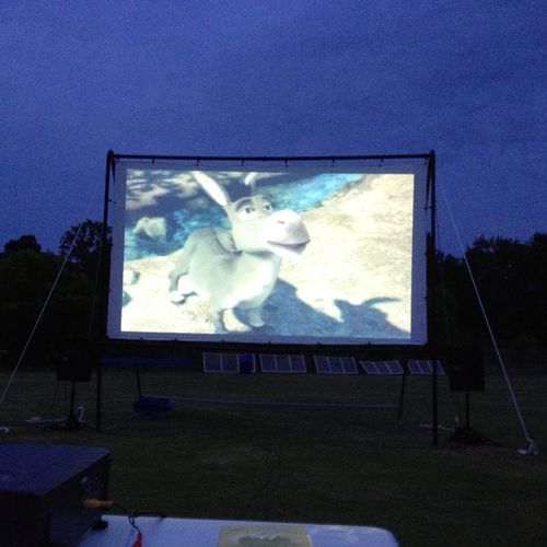 Another movie screen we offer for rent. Don't forg