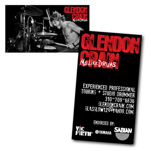 Business Card for a Drummer