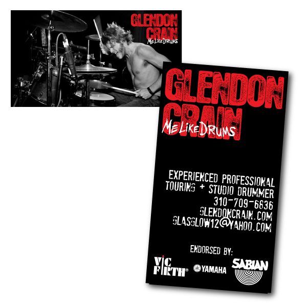 Business Card for a Drummer