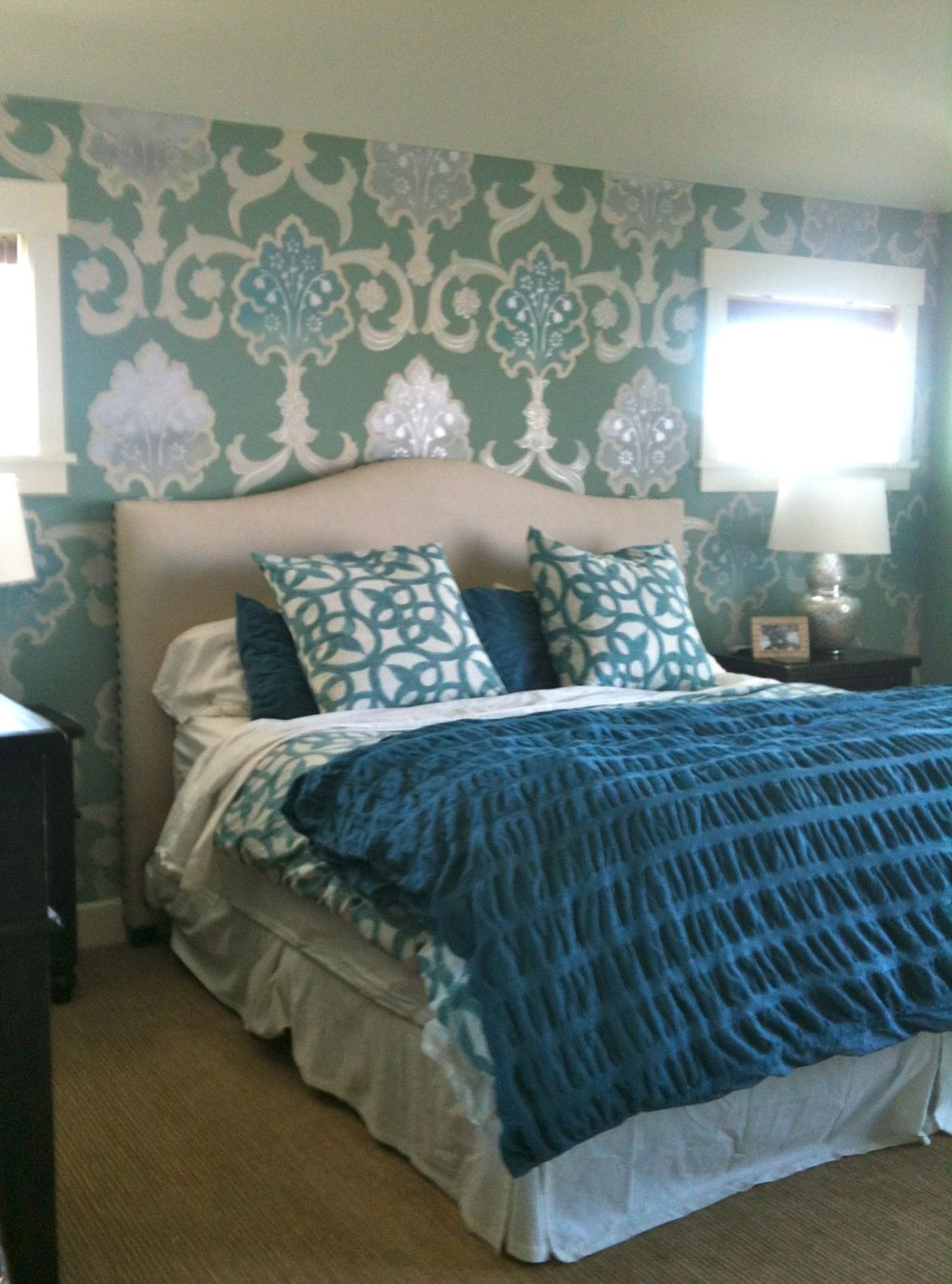 Faux Finish by Luna Murals. A custom metallic dama