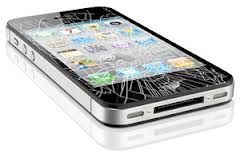 typical cracked iPhone