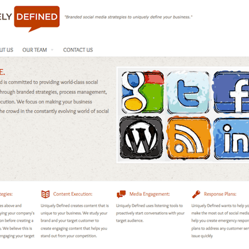 uniquelydefined.com website design