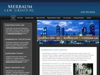 A custom website design for a multi-practice area 