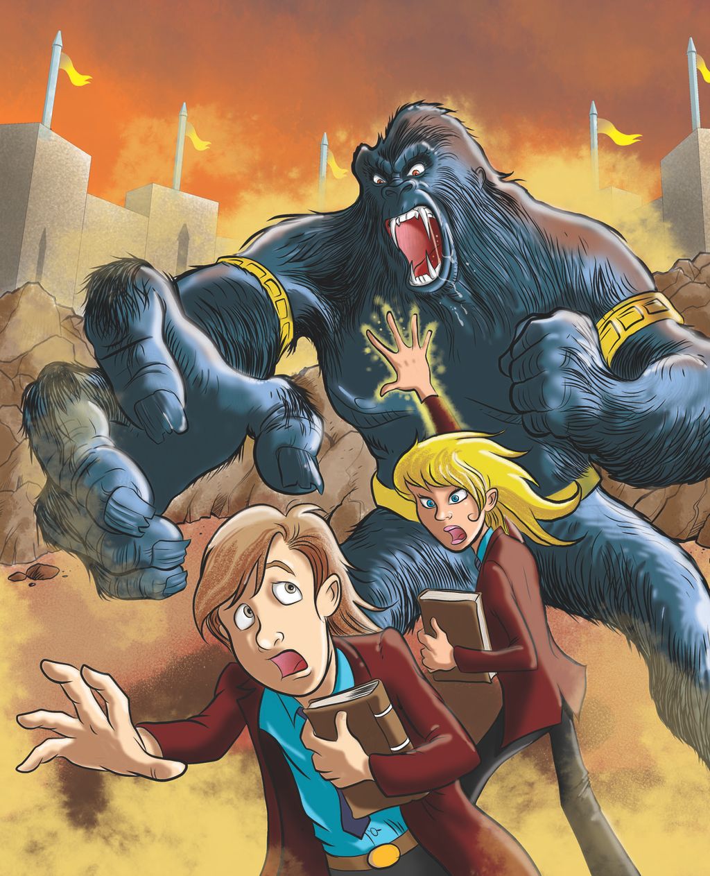 Book cover for a kid adventure novel