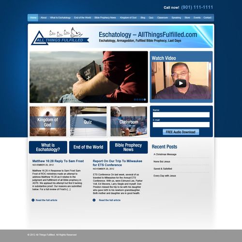 Religious Ministry Website