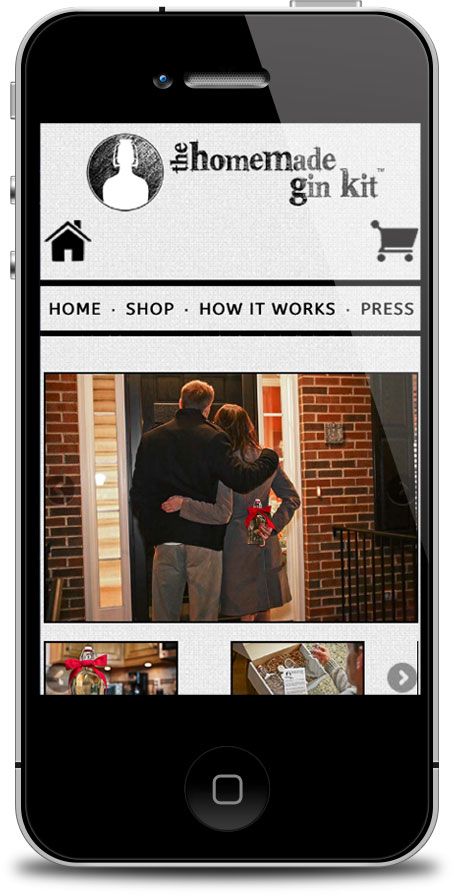 Phone version of site with touch automatic and tou