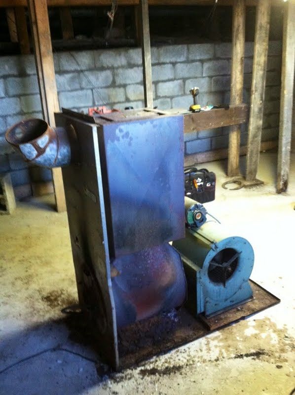 Oil burner removal and tear down; this bad boy was