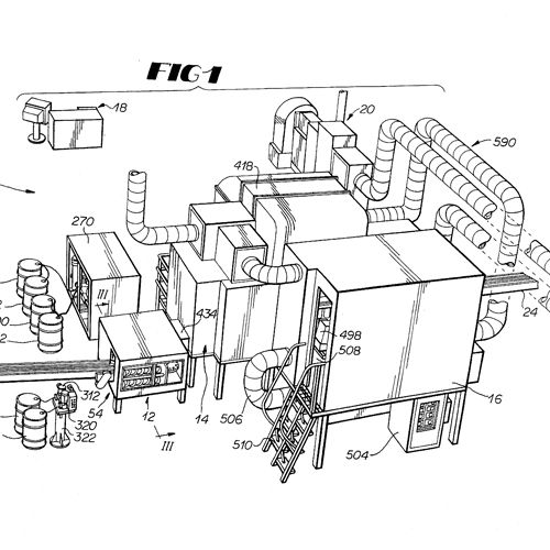 Utility patent application for Coca-Cola on a bott