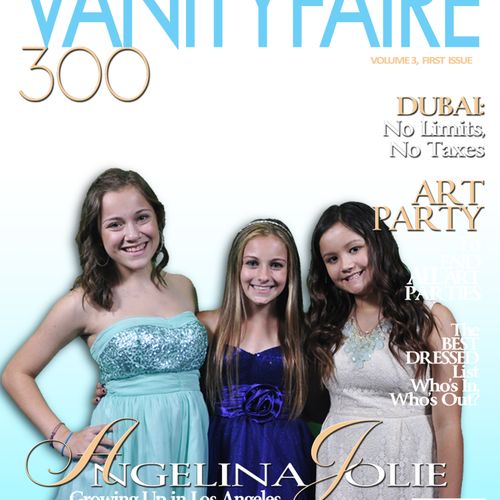 Vanity Fair Magazine Photo Favors on Green Screen