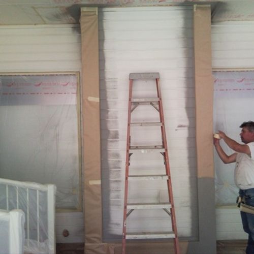 Exterior house painting Preparation