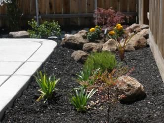 Small landscaping areas
