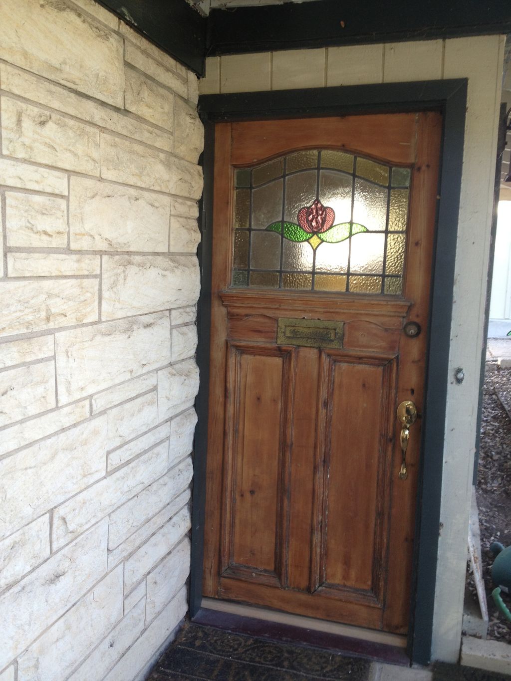 Fit a beautiful old door to your house to add some
