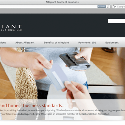 Allegiant Payment Solutions website design