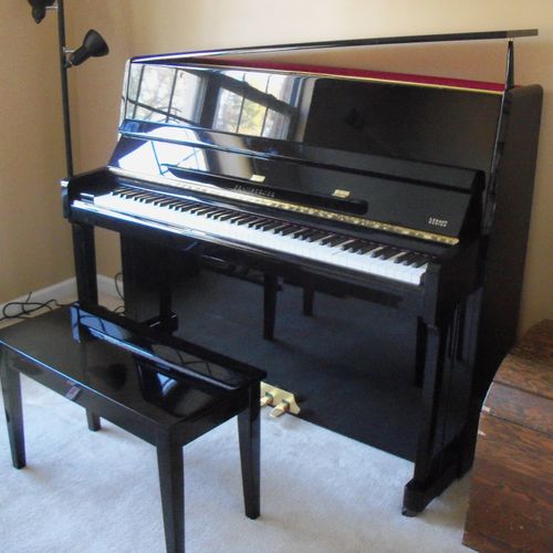 This is the studio piano.