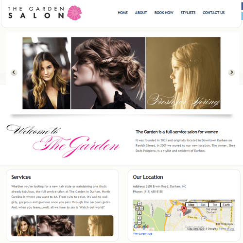 Website created for the Garden Salon
http://www.ga