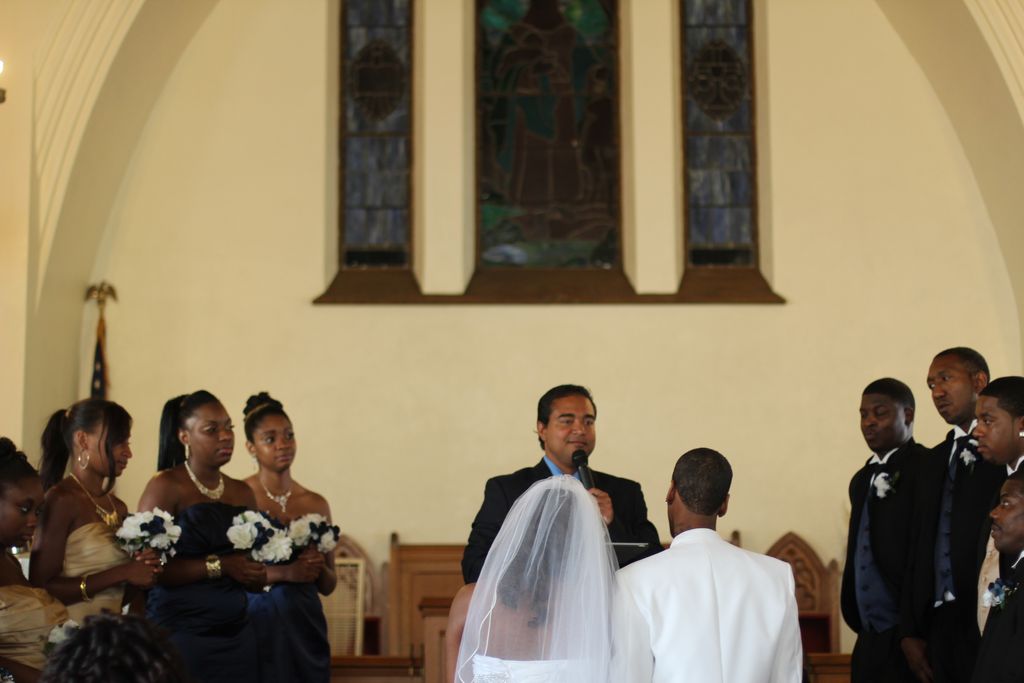 Conducting a church wedding for a wonderful couple