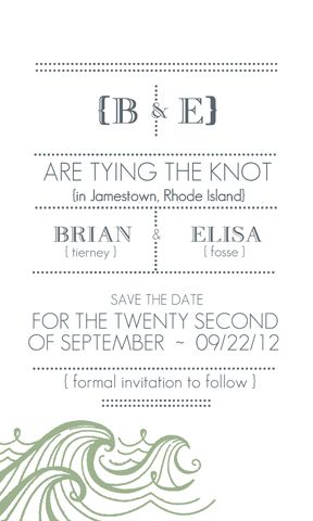 Save the Date Card