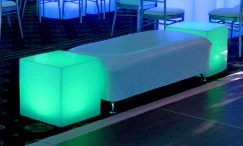 Lounge seating with LED End Tables