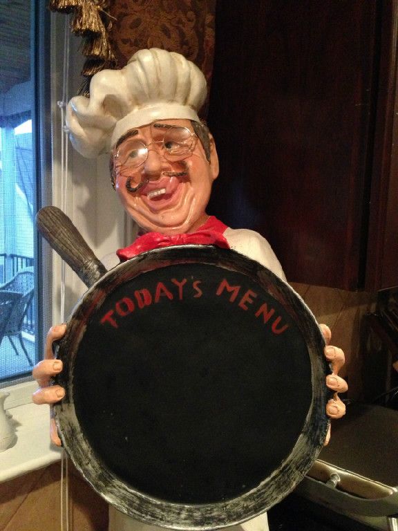 This is our catering mascot, Angelo!