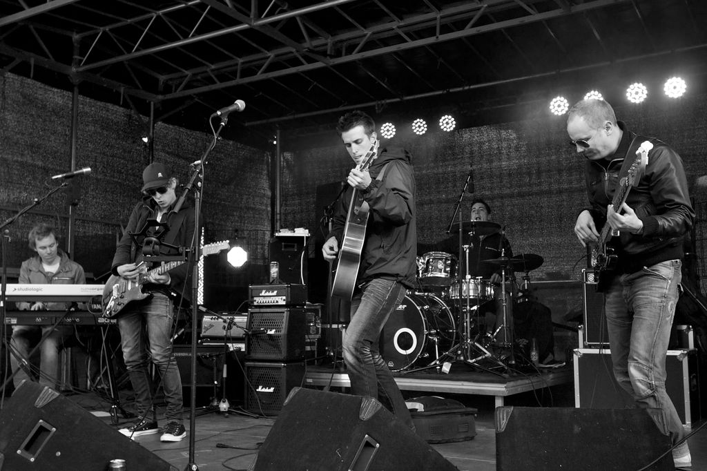 Playing a festival in Norway.
