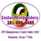 Instant Embroidery in Houston