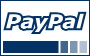 We take VISA, MasterCard, Discover and PayPal