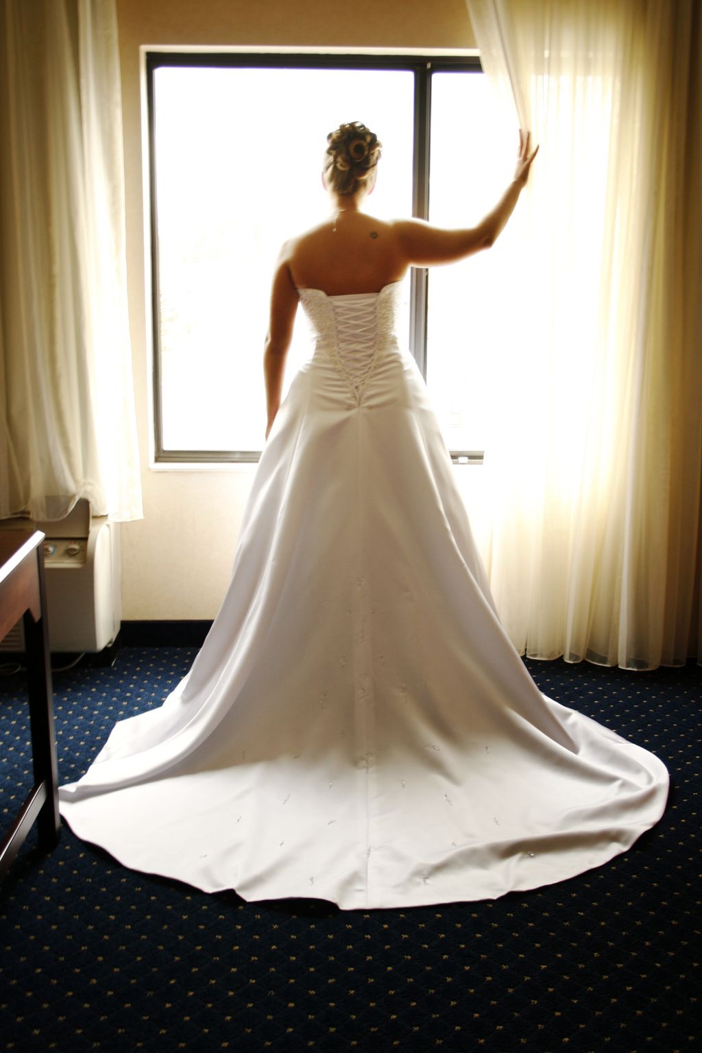 A Bride in Waiting,,, waiting for people to arrive