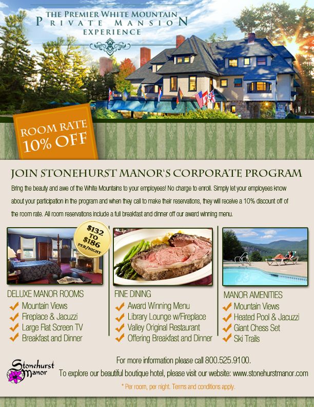 Stonehurst Manor Corporate Program Brochure