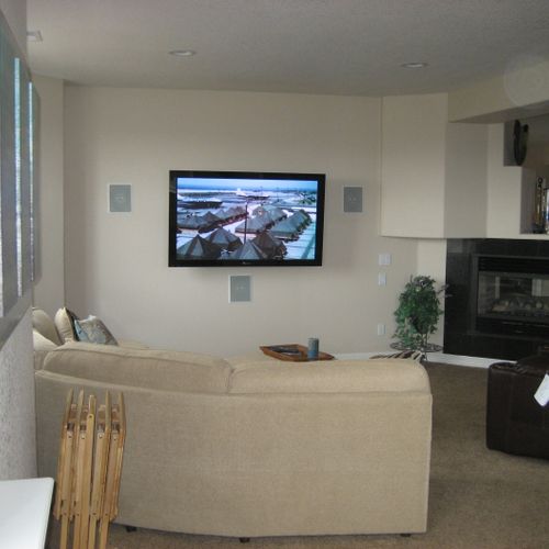 One of our basic home theater installations. Simpl