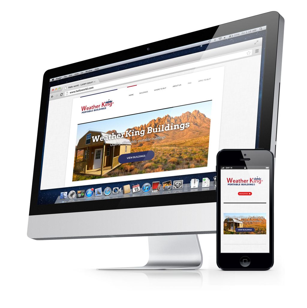 Responsive web design for WeatherKing of New Mexic