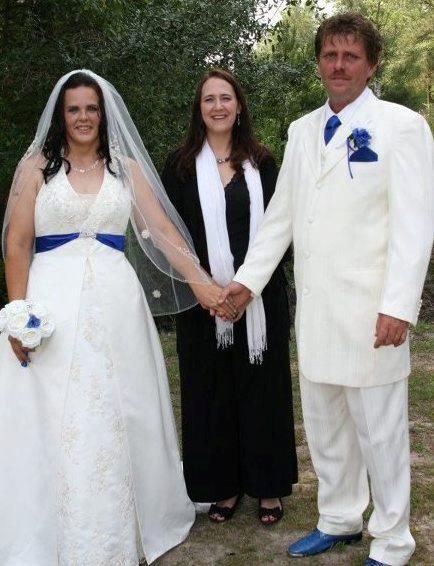 Married after a 16 year engagement.
