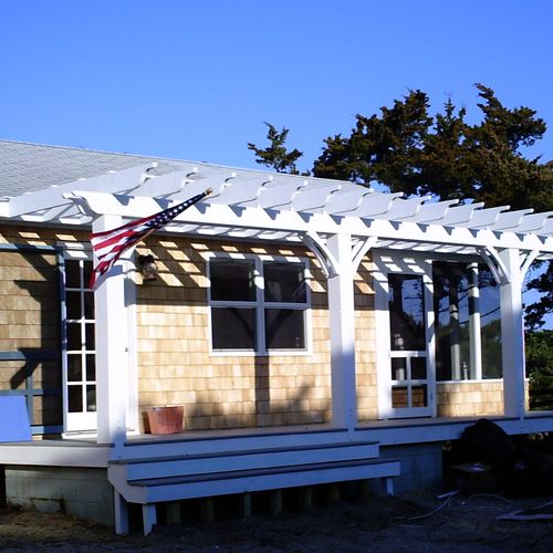 Beach house we remodeled on Ocracoke Island.