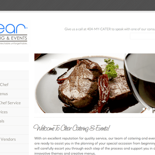 Clear Catering & Events
(Website Customization, Lo