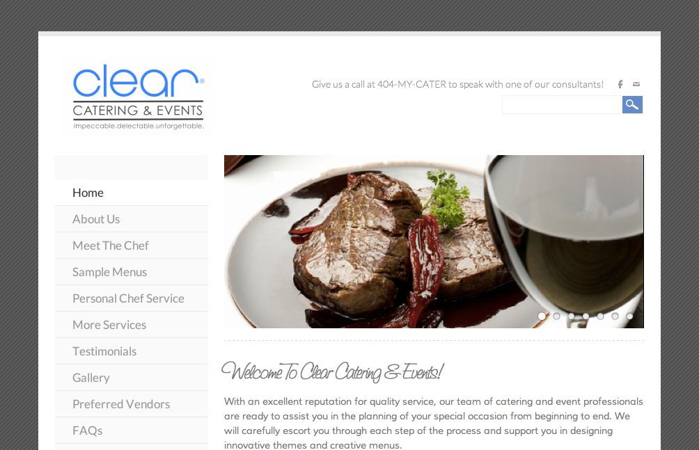 Clear Catering & Events
(Website Customization, Lo