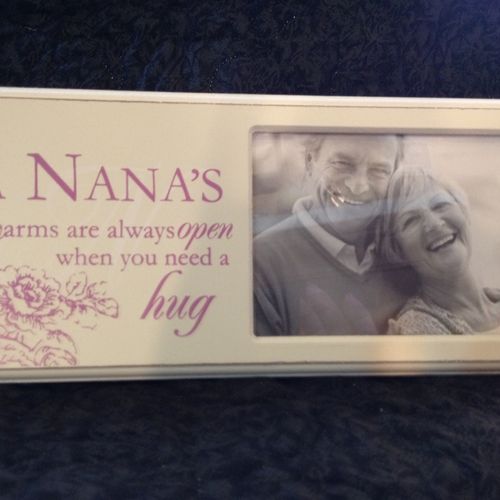 Frame can. Be personalized with your special wordi