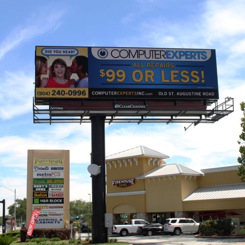View our ad on the Clear Channel billboard on San 