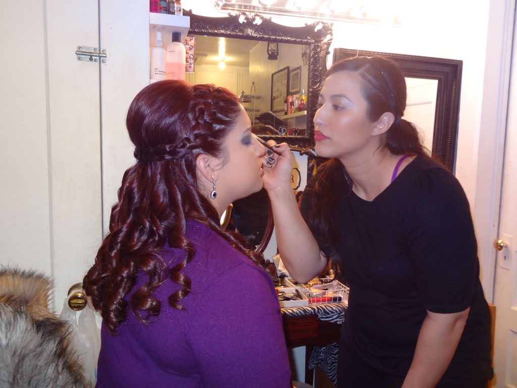 My lovely client McKaela getting ready for the Sen
