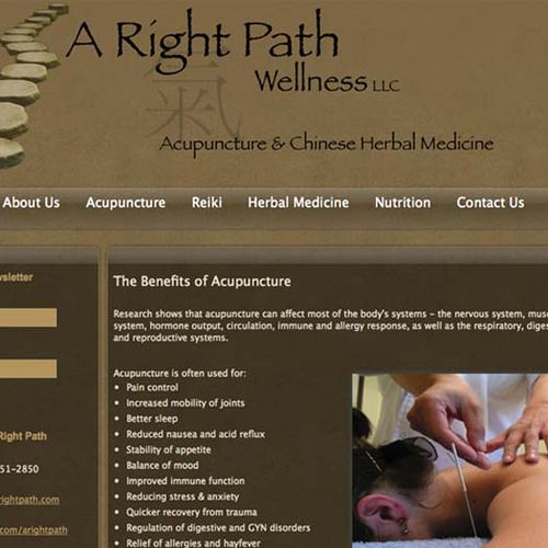 A Right Path Wellness Website - http://arightpath.